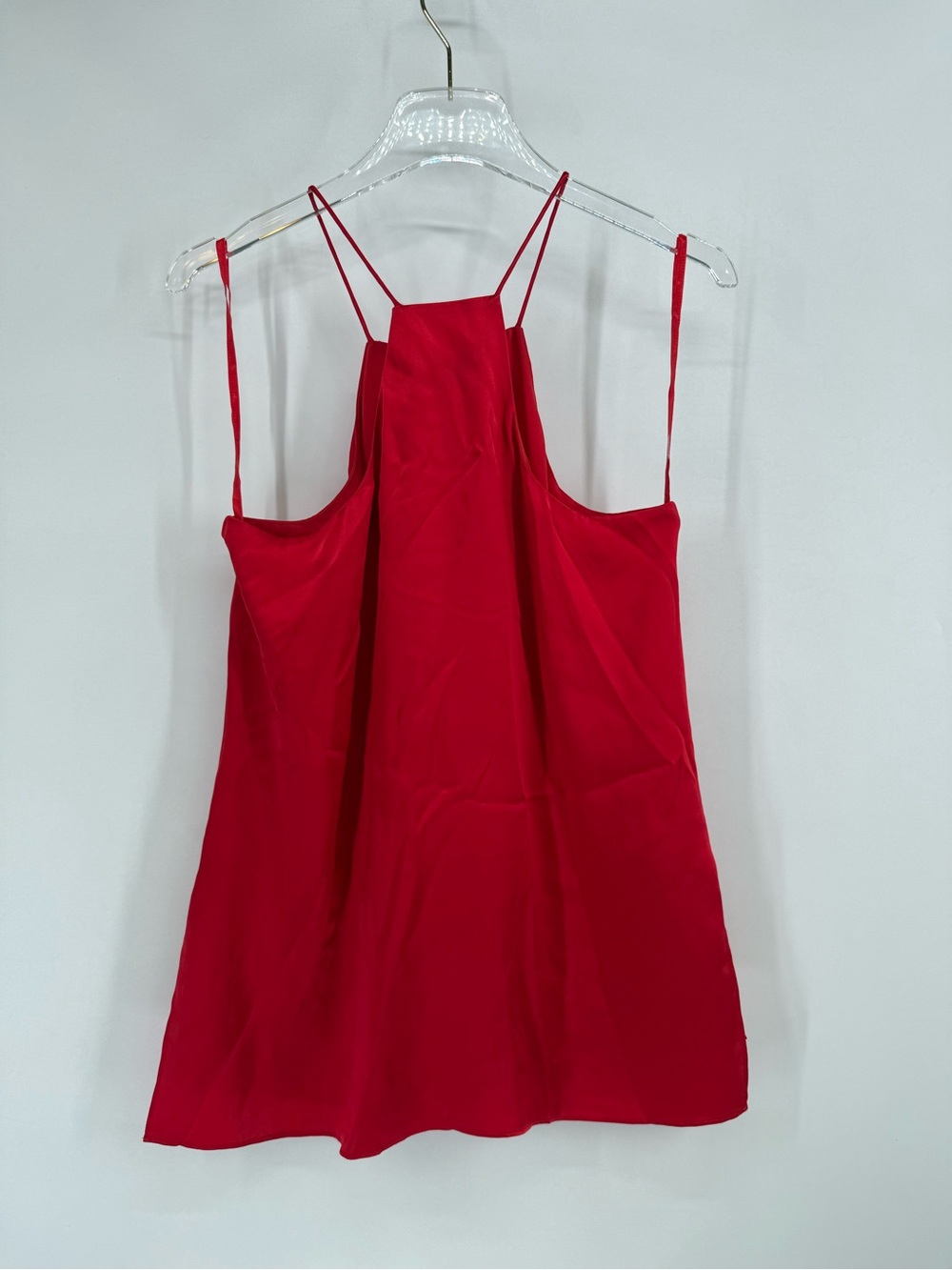 W by Worth red silk halter top size 10